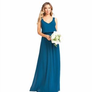 Show Me Your Mumu Kendall Maxi Dress in Deep Jade size medium